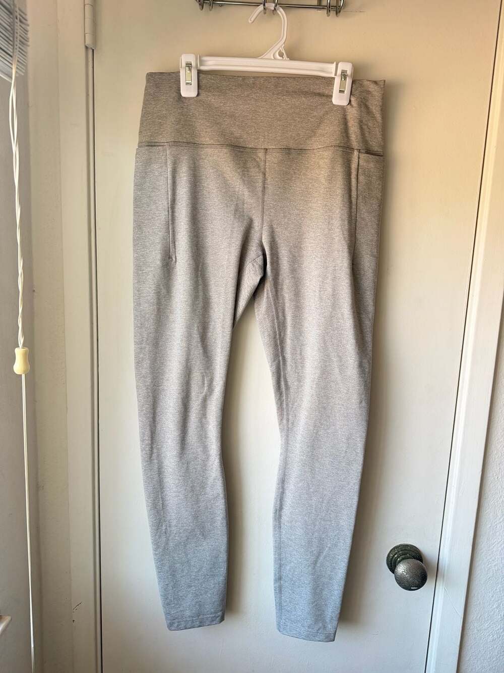 prAna Women's Heathered Gray Yoga Leggings